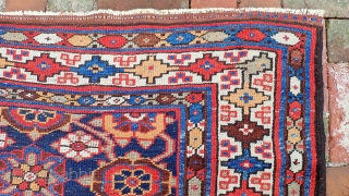 Veramin area-- 3.10 x 11. Tribal motifs with myriad colors.  Decorative.
CONDITION: Shows a bit of wear but even and decent.  Please see all photos. US Shipping: $30 please call the  ...