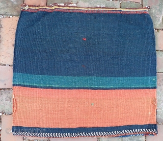 Qashqai-- 22 x 24 in. Beautiful, plush, crisply woven Southwest tribal. Complete with striped back and braided securing cords. CONDITION: Excellent. No apologies. Please see all photos. US Shipping: $15 please call  ...