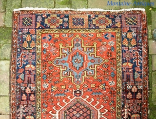 Karaja-- 2 ft 10 x 4 ft 3 inches. They all have the same design. But some are better than others. This is definitely one of the better ones. 9.0 condition. $20  ...