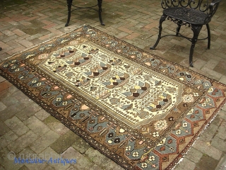 Savah-- 4 ft 3 x 6 ft 4 in. Of course the best Pomegranates are from Savah. Rugs with this design are rare. Rarer still in this larger size. Colors are more  ...