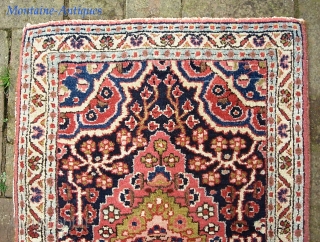 Sarouk Fereghan Pushti.  21 x 31 inches. Fine. Thick. Minty with no apologies for condition. Little cutie.  $20 UPS to lower 48.         