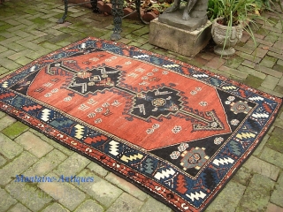 Tribal. 3 ft 11 x 5 ft 7 inches. Maybe Bahktiari? Charming early rug. $25 ups to lower 48.              