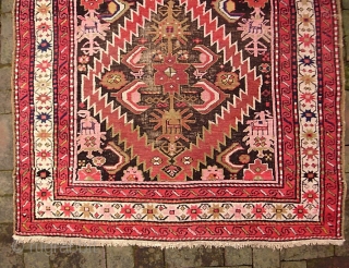 Caucasian-- 4.2 x 7.5. Kuba or Karabaugh. Please call for condition Report. Check out abundant fresh posts on our web site: http://www.montaine-antiques.com/oriental-rugs/           