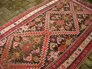 Caucasian-- 4.2 x 7.5. Kuba or Karabaugh. Please call for condition Report. Check out abundant fresh posts on our web site: http://www.montaine-antiques.com/oriental-rugs/           