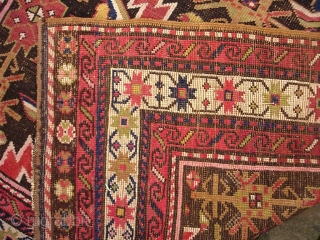 Caucasian-- 4.2 x 7.5. Kuba or Karabaugh. Please call for condition Report. Check out abundant fresh posts on our web site: http://www.montaine-antiques.com/oriental-rugs/           