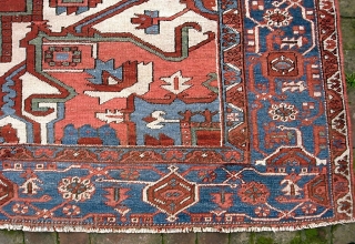 Serapi-- 9.4 x 12. Opulent. Please call for condition Report. Check out abundant fresh posts on our web site: http://www.montaine-antiques.com/oriental-rugs/             