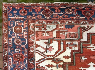 Serapi-- 9.4 x 12. Opulent. Please call for condition Report. Check out abundant fresh posts on our web site: http://www.montaine-antiques.com/oriental-rugs/             