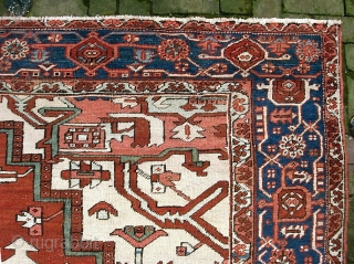 Serapi-- 9.4 x 12. Opulent. Please call for condition Report. Check out abundant fresh posts on our web site: http://www.montaine-antiques.com/oriental-rugs/             