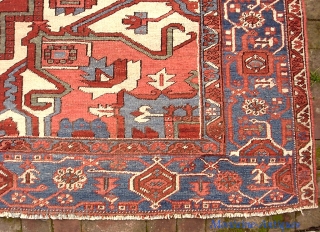 Serapi-- 9.4 x 12. Opulent. Please call for condition Report. Check out abundant fresh posts on our web site: http://www.montaine-antiques.com/oriental-rugs/             