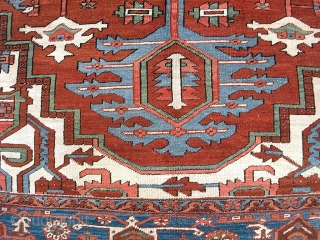 Serapi-- 9.4 x 12. Opulent. Please call for condition Report. Check out abundant fresh posts on our web site: http://www.montaine-antiques.com/oriental-rugs/             