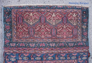 Kurdish Pile bag, 23 x 25 inches.  Real soft colors. Fair condition is pretty  evident in the photos. $10 US shipping          