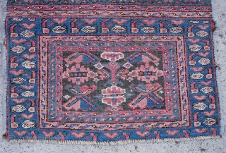 Kurdish Pile bag, 23 x 25 inches.  Real soft colors. Fair condition is pretty  evident in the photos. $10 US shipping          