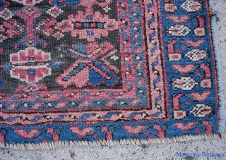 Kurdish Pile bag, 23 x 25 inches.  Real soft colors. Fair condition is pretty  evident in the photos. $10 US shipping          