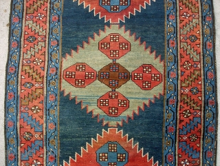 Bakshaish 3 ft 3 by 14 ft 4 inches. Found here in the US.  A legit 19th cent ethnographic piece in pretty amazing pristine condition. Fine weave-- all wool foundation with  ...