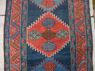 Bakshaish 3 ft 3 by 14 ft 4 inches. Found here in the US.  A legit 19th cent ethnographic piece in pretty amazing pristine condition. Fine weave-- all wool foundation with  ...