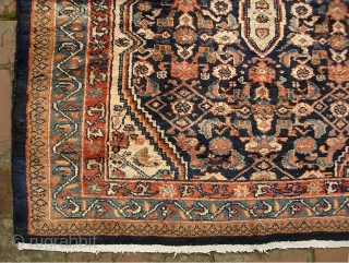 Malayer-- 3 ft 5 inches x 5 ft  1 inches. A very fine plush thing in near mint condition. Very fine weave. Could pass for a Sarouk on top. Pile is  ...