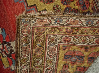 Bidjar area rug with a camel caravan. 3 ft 6 x 7 ft 0 inches. Pretty cool rug. Got some wear here and there. Some work was done to stabilize the side  ...