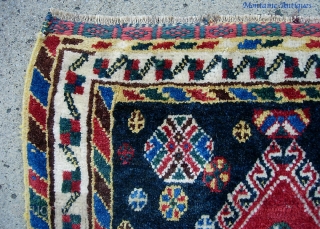 Luri? Afshar? 19 inches by 22 inches. Lively little piece with very pretty colors. $12 to ship in usa.              