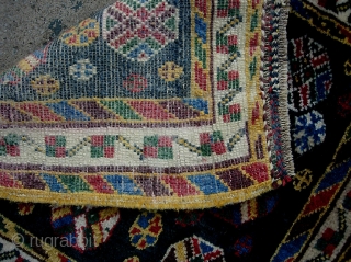 Luri? Afshar? 19 inches by 22 inches. Lively little piece with very pretty colors. $12 to ship in usa.              