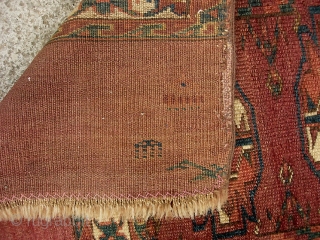 Antique Turcoman 2 ft 3 by 3 ft 2. I have no idea tribal affiliation. Hopefully there are sufficient photos to let you figure it out. It is very finely woven. Has  ...