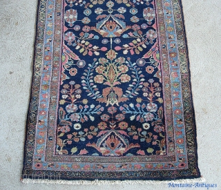 Lilihan Runner, 3 ft 2 inches by 9 ft 4 inches. Great serviceable size. Incredibly thick pile rug with nice soft natural colors. This rug is in dead mint meat pile condition.  ...