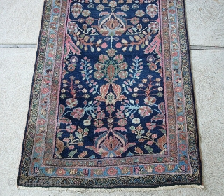 Lilihan Runner, 3 ft 2 inches by 9 ft 4 inches. Great serviceable size. Incredibly thick pile rug with nice soft natural colors. This rug is in dead mint meat pile condition.  ...