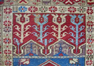 Old Turkish Konia, 3 ft 8 x 5 ft 4 inches. So called Konia-Ladik (I guess because of the tulip motifs). You can fit what I know about Turkish rugs on the  ...