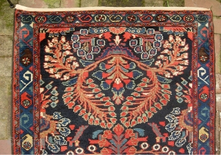 West Persian. 3 ft 4 by 5 ft 4 inches. At first glance it could pass for a Lilihan. I think it is West Persian village, possibly Mehriban. Might even be Bahktiari.  ...