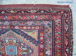 Malayer-- 3 ft 6 x 6 ft 4 inches. Colorful, vibrant old rug. Low but even pile. Condition is evident from photos. Estate find has never been manhandled or repaired. $20 shipping  ...