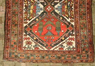 Bahktiari-- 5 ft 4 in x 12 ft 2 in.  Brown wool foundation= this is a very old one.  Hard to find large foyer size. This piece is floor art.  ...