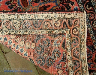 Hamadan Pushti. 2 ft 0 in x 2 ft. 11 inches. Classic art deco/ Lilihan design.  Weave is akin to Mehriban. Decorative little rug. Useful size. Condition excellent. $15 for UPS  ...