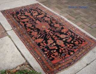 Kurd. 4 ft 8 inches by 6 ft 6 inches. 3 ft 4 inches by 6 ft 1 inches.  West or Northwest Persia. All wool foundation with original over castings and  ...