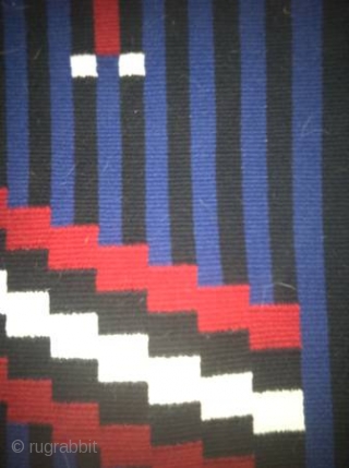 The Rug-Pickers find as found: A 1960's to 1970's superb example of this particular style of Navajo weaving.  Moqui style spider woman cross?  Anyways, this little beauty measures 59"x 37"  ...