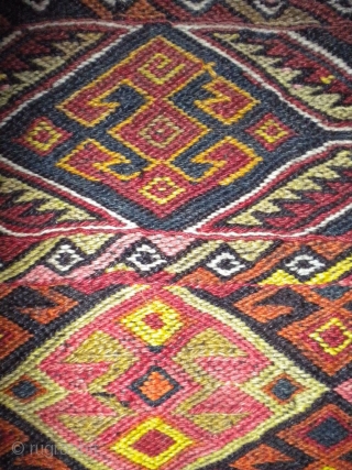 The rug pickers find as found: A mid 20th century Turkish utility bag, could be Kurdish, measuring 3'1" wide and 4' long.  The second and the last picture emphasize that a  ...