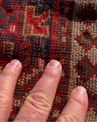 SOLD Beautiful Sewan Kazak measuring 5’4”x7’4” with some wear. More pics available upon request. 
roddy@rugcurator.com 
208-433-0312                 