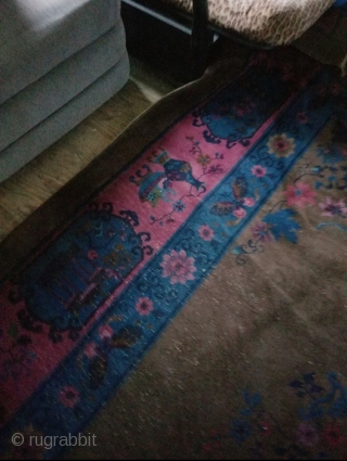 Better pictures and accurate size coming soon. Rug has wear. Rug measures 10’1”x 13’4”                   