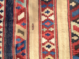 For sale is one of the most incredible textile I have ever seen in person or in a rug book!  This is a NorthWest Persian Kilim from the 1860's to 1870's,  ...