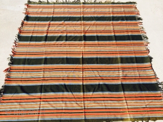 As found: 1800's European wool Shawl measuring 5'4"x 5'1" in excellent condition and still has an owners name woven on the textile.  Thanks for looking!       