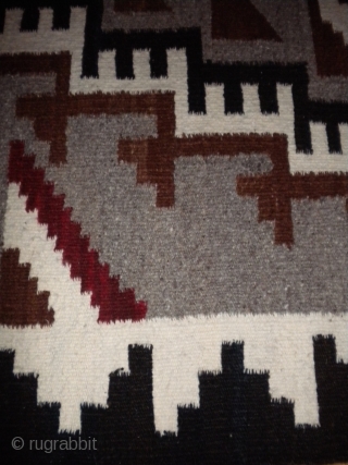 For sale is a 3x5 Klagetoh Navajo rug from the 1970's, possibly 1960's.                    