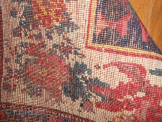 Fresh from an estate: A 1920's High Quality Bijar, size is 11'2"x14', thick pile, has damage at one end, not too costly to repair.  Thanks for looking.     