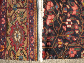 Here is a flawless early 20th century Bakhtiari, size is 4'9"x6'10", great wool, great design, great colors.  Thanks for looking.            