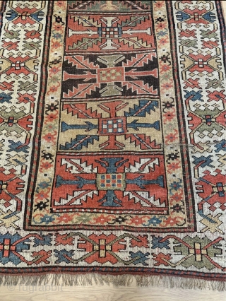 3’6”x 7’6” 1900’s Karabagh in decent condition, may have synthetic dyes, can provide more pics upon request. Rug is priced inexpensively. SOLD           