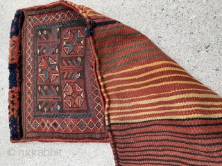 Old Bakhtiari saddle bag, 18” wide by 33” long. Great shape.                      