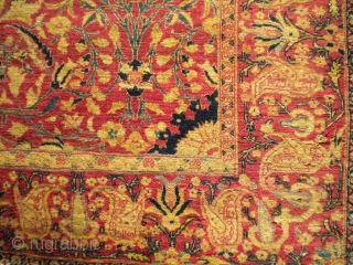 Beautiful 1890's Tabriz, size is 4'x5', has a few low area's, the binding on one side is curled, full, thick pile, a dealer told me he showed this rug to an Iranian  ...