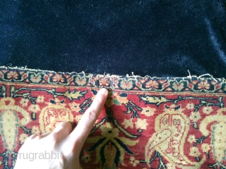 Beautiful 1890's Tabriz, size is 4'x5', has a few low area's, the binding on one side is curled, full, thick pile, a dealer told me he showed this rug to an Iranian  ...