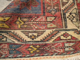 Here is a gorgeous 1920's Bakhtiari in the oversized 4'x6' size range.  The size is 4'3"x6'6".  Great Garden Tribal rug!  Thanks!         