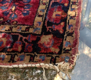 Rug-pickers find: A 1920's to 30's 2'6"x4'9" sarouq in pretty good condition.  Mohajeran like weave and wool quality.  Beautiful.            
