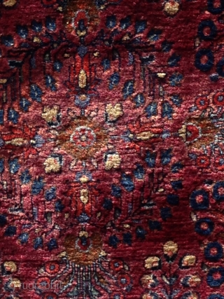 Rug-pickers find: A 1920's to 30's 2'6"x4'9" sarouq in pretty good condition.  Mohajeran like weave and wool quality.  Beautiful.            