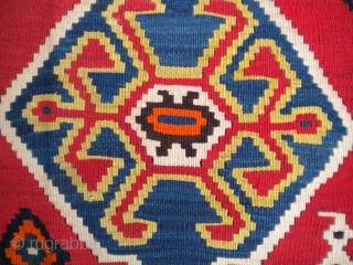 Here is a beautiful Quashghai Kilim, from around the 1940's (possibly older), great condition, great materials, finely woven, size is 5'9"x9', ready to go, thanks!        