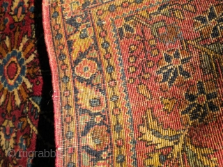 The Rug Pickers find as found:  A very uniformly thick 1930's (maybe older) Persian Sarouk, unmolested, mint...the thickest bugger I've ever come across....makes me wonder if anybody ever walked on it.  ...